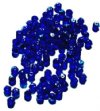 100 4mm Cobalt AB English Cut Faceted Beads